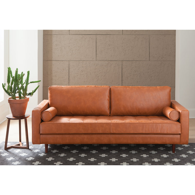 Trent Austin Design Bombay Leather Sofa & Reviews Wayfair.ca